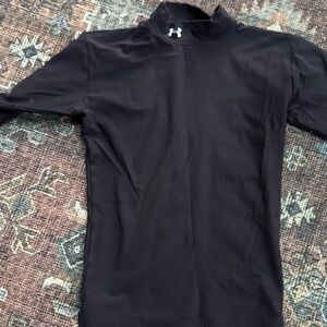 Under Armour Black Long Sleeve Shirt; cold gear; worn